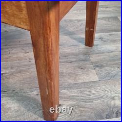 Vintage Danish MCM Mid Century Modern Wooden Slatted Atomic Coffee Table Retro