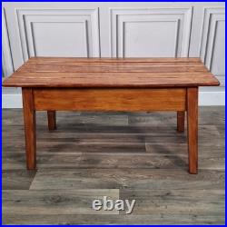 Vintage Danish MCM Mid Century Modern Wooden Slatted Atomic Coffee Table Retro