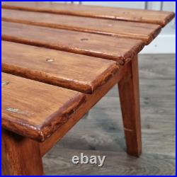 Vintage Danish MCM Mid Century Modern Wooden Slatted Atomic Coffee Table Retro