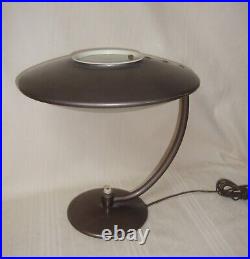 Vintage Dazor Model 2006 Saucer Shape Table Lamp MID Century Modern Atomic Age