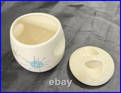 Vintage Franciscan Atomic Starburst Lidded Sugar Bowl 4 Mid Century Modern RARE Vintage Franciscan Atomic Starburst Lidded Sugar Bowl 4 Mid Century Modern RARE