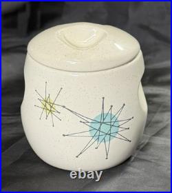 Vintage Franciscan Atomic Starburst Lidded Sugar Bowl 4 Mid Century Modern RARE Vintage Franciscan Atomic Starburst Lidded Sugar Bowl 4 Mid Century Modern RARE
