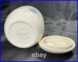 Vintage Franciscan Atomic Starburst Lidded Sugar Bowl 4 Mid Century Modern RARE Vintage Franciscan Atomic Starburst Lidded Sugar Bowl 4 Mid Century Modern RARE