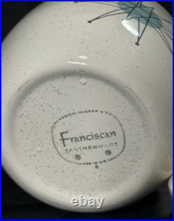 Vintage Franciscan Atomic Starburst Lidded Sugar Bowl 4 Mid Century Modern RARE Vintage Franciscan Atomic Starburst Lidded Sugar Bowl 4 Mid Century Modern RARE