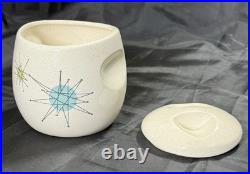 Vintage Franciscan Atomic Starburst Lidded Sugar Bowl 4 Mid Century Modern RARE Vintage Franciscan Atomic Starburst Lidded Sugar Bowl 4 Mid Century Modern RARE