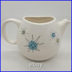 Vintage Franciscan Atomic Starburst Mid-Century Design Tea Pot NO LID CRACK Vintage Franciscan Atomic Starburst Mid-Century Design Tea Pot NO LID CRACK