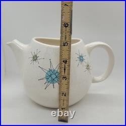 Vintage Franciscan Atomic Starburst Mid-Century Design Tea Pot NO LID CRACK Vintage Franciscan Atomic Starburst Mid-Century Design Tea Pot NO LID CRACK