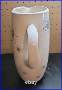 Vintage Franciscan Atomic Starburst Mid Century Modern 56 oz 10 Tall Pitcher