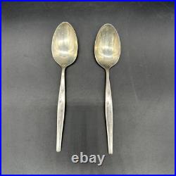 Vintage Gorham Stardust Teaspoons 1950s Sterling Silver Mid Century Atomic