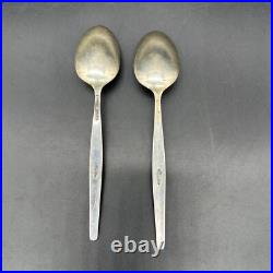 Vintage Gorham Stardust Teaspoons 1950s Sterling Silver Mid Century Atomic