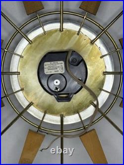 Vintage Ingraham Starburst Wall Clock 1960s Mid Century Modern Atomic MCM 22