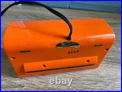Vintage Junghans Flip Clock Table Mid Century Space Age UFO Atomic Design Orange