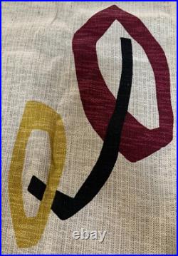Vintage MCM 50s 60s Boomerang Fabric Textile Material Mid Century Modern Atomic Vintage MCM 50s 60s Boomerang Fabric Textile Material Mid Century Modern Atomic