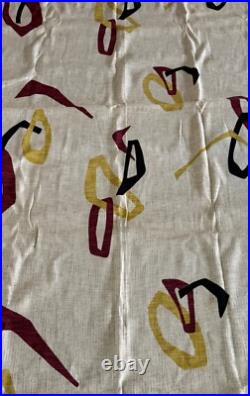 Vintage MCM 50s 60s Boomerang Fabric Textile Material Mid Century Modern Atomic Vintage MCM 50s 60s Boomerang Fabric Textile Material Mid Century Modern Atomic
