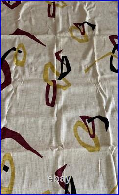 Vintage MCM 50s 60s Boomerang Fabric Textile Material Mid Century Modern Atomic Vintage MCM 50s 60s Boomerang Fabric Textile Material Mid Century Modern Atomic