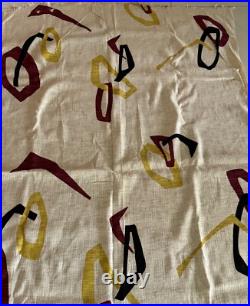 Vintage MCM 50s 60s Boomerang Fabric Textile Material Mid Century Modern Atomic Vintage MCM 50s 60s Boomerang Fabric Textile Material Mid Century Modern Atomic