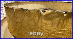 Vintage MCM Fiberglass Shade Double Tier Mid Century Modern Atomic Era 50s Vintage MCM Fiberglass Shade Double Tier Mid Century Modern Atomic Era 50s