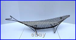 Vintage MCM Metal Wire Fish Basket Tray Atomic Mid Century Art Weinberg Style