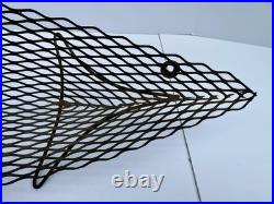 Vintage MCM Metal Wire Fish Basket Tray Atomic Mid Century Art Weinberg Style