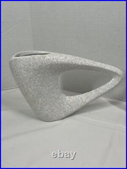 Vintage MCM Mid Century Decor Textured Splatter Speckle ATOMIC Pair of Vases