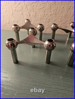Vintage MCM STOFF Nagel BMF Atomic Candle Holder, Stackable. 5 Avail