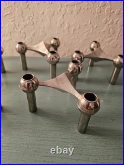 Vintage MCM STOFF Nagel BMF Atomic Candle Holder, Stackable. 5 Avail