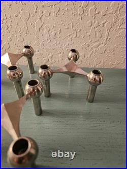 Vintage MCM STOFF Nagel BMF Atomic Candle Holder, Stackable. 5 Avail