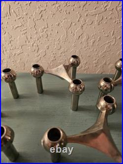 Vintage MCM STOFF Nagel BMF Atomic Candle Holder, Stackable. 5 Avail