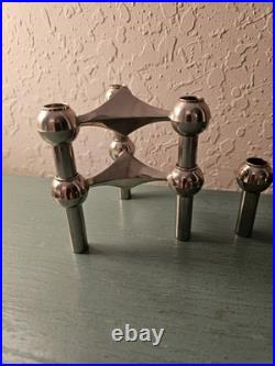 Vintage MCM STOFF Nagel BMF Atomic Candle Holder, Stackable. 5 Avail