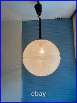Vintage Meblo Guzzini Mid Century Pendant Space Age Lamp Atomic Design Light