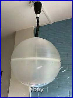 Vintage Meblo Guzzini Mid Century Pendant Space Age Lamp Atomic Design Light