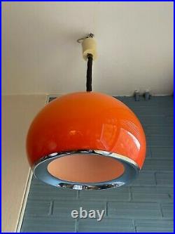 Vintage Meblo Guzzini Mid Century Pendant Space Age Lamp Design Light Atomic UFO