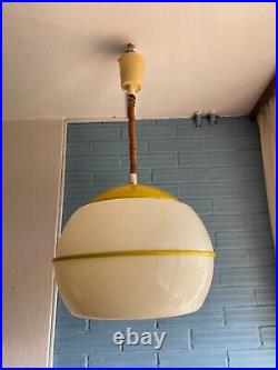 Vintage Meblo Guzzini Style Mid Century Pendant Space Age Lamp Design Light