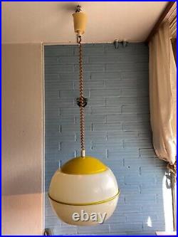 Vintage Meblo Guzzini Style Mid Century Pendant Space Age Lamp Design Light