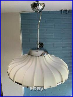 Vintage Meblo Guzzini UFO Mid Century Pendant Space Age Lamp Atomic Design Light