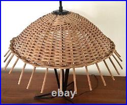 Vintage Mid Century 1950s Atomic Tiki Table Lamp
