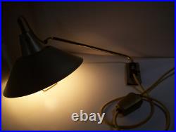 Vintage Mid Century ATOMIC UFO Lamp, Weighted Pull Down Swing Arm Wall Mount Vintage Mid Century ATOMIC UFO Lamp, Weighted Pull Down Swing Arm Wall Mount