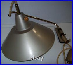 Vintage Mid Century ATOMIC UFO Lamp, Weighted Pull Down Swing Arm Wall Mount Vintage Mid Century ATOMIC UFO Lamp, Weighted Pull Down Swing Arm Wall Mount