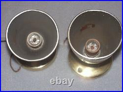 Vintage Mid Century Atomic Cone Gold Sconce Ball Joint Adjustable Wall Lights 2