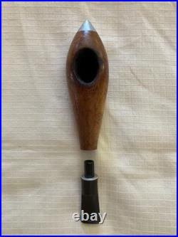 Vintage Mid Century Atomic Era Italian Briar Wood Jet Pipe