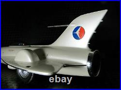 Vintage Mid Century Atomic Modern 1950s Jet Space Age Concept Race Car Art Deco