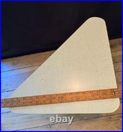 Vintage Mid Century Modern Atomic Triangle Formica Tripod Side Tables 1950s