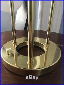 Vintage Mid Century Modern Brass Sonneman Saucer Desk Lamp Kovacs MCM UFO Atomic