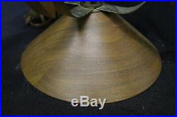 Vintage Mid Century Modern Danish Teak Wood & Brass Table Lamp 38 Eames Atomic