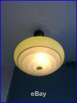 Vintage Mid Century Pendant Space Age UFO Lamp Ceiling Atomic Design Light Doria