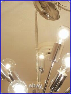 Vintage Mid Century Sputnik Chandelier Light Lamp Atomic 24 Arm