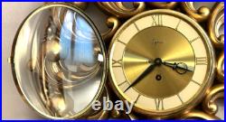 Vintage Mid Century Suroco Atomic Sunburst Key Wind 8 Day Wall Clock Works Great Vintage Mid Century Suroco Atomic Sunburst Key Wind 8 Day Wall Clock Works Great