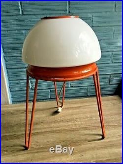Vintage Mid Century UFO Space Age Lamp Table Floor Atomic Design Light Pop Art