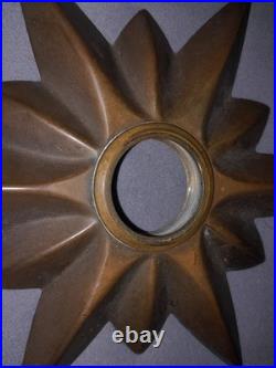 Vintage Old Atomic Mid Century Starburst Door Knob Escutcheon