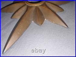 Vintage Old Atomic Mid Century Starburst Door Knob Escutcheon